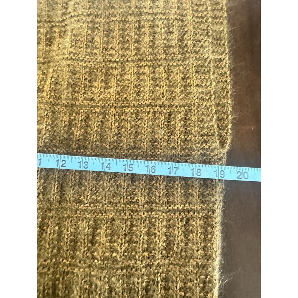 Sleeveless Sweater‎ Vest VTG 80s Mohair Brown Fuzzy Retro Chic Tailored Large - Picture 7 of 9